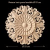 Rosace bois grand modèle Ø 10 cm pour maison de poupée 1/12e avec dimensions