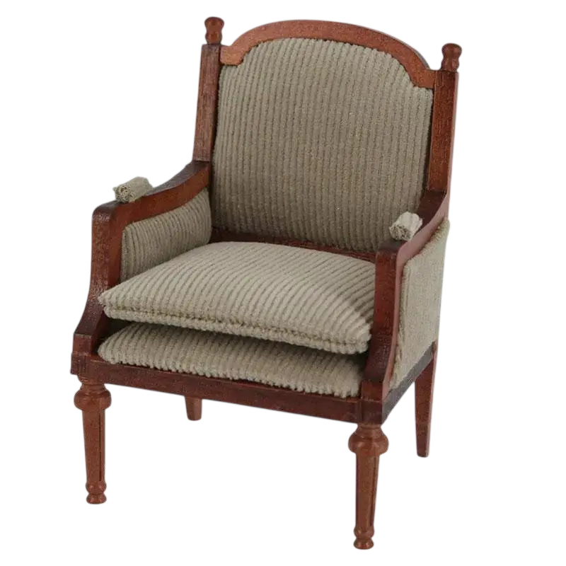 Fauteuil Bergère Louis XVI miniature 1:12