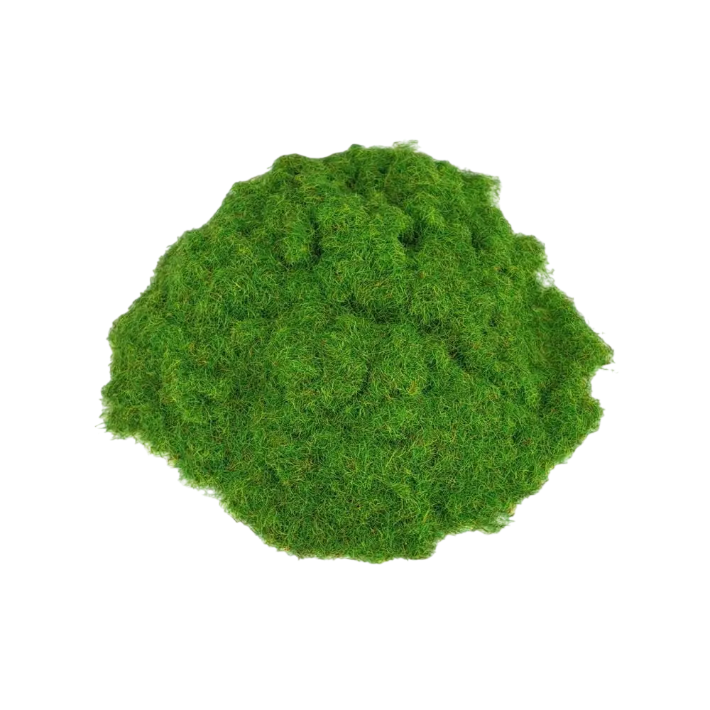 Flocage herbe végétation miniature 1/12e pour décor de diorama et jardin de maison de poupée