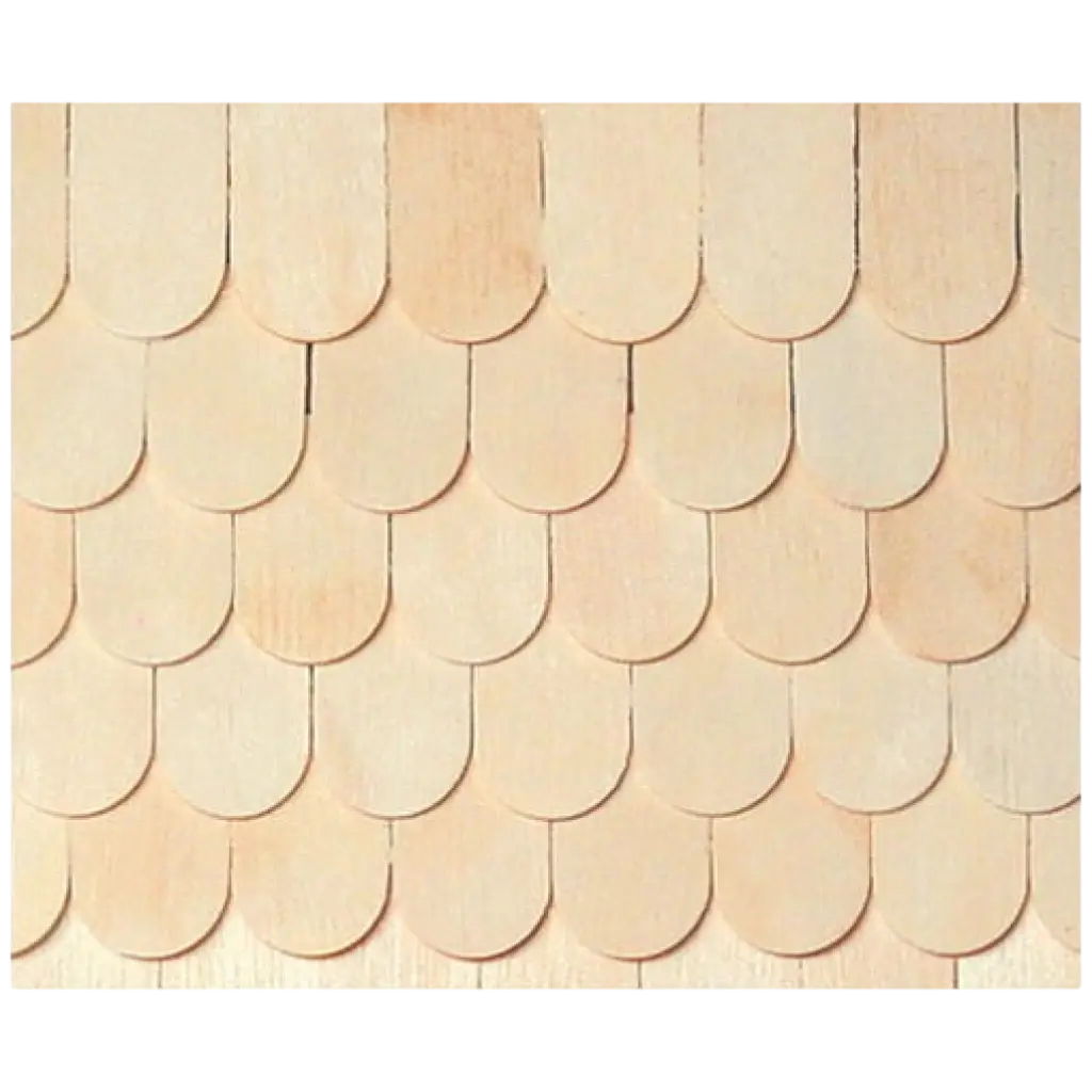 Shingle / tuiles en bois brut écaillé pour toiture miniature échelle 1/12e maison de poupée