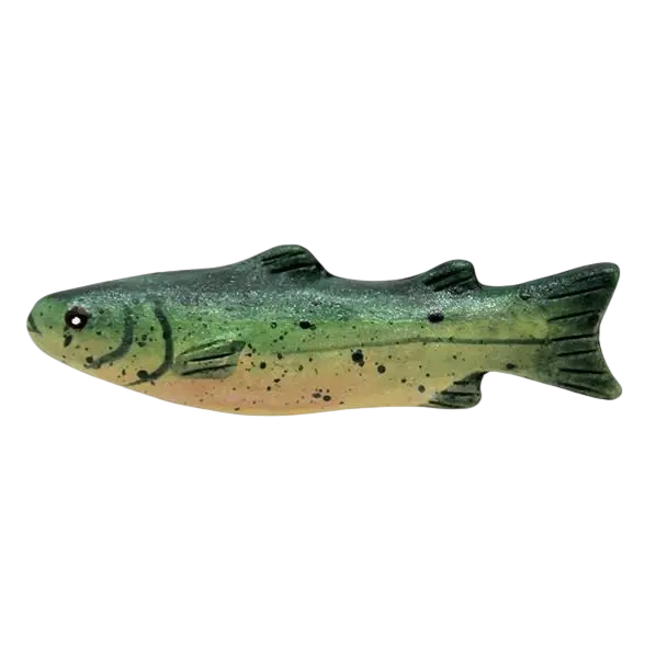 Truite fario miniature échelle 1/12e pour scène de pêche maison de poupée