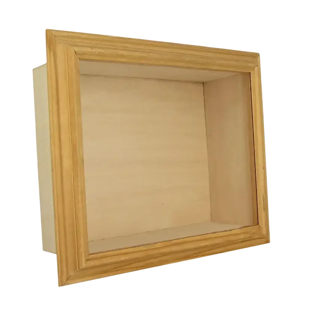 Vitrine en bois miniature 1/12e servant de base pour créer une scènette