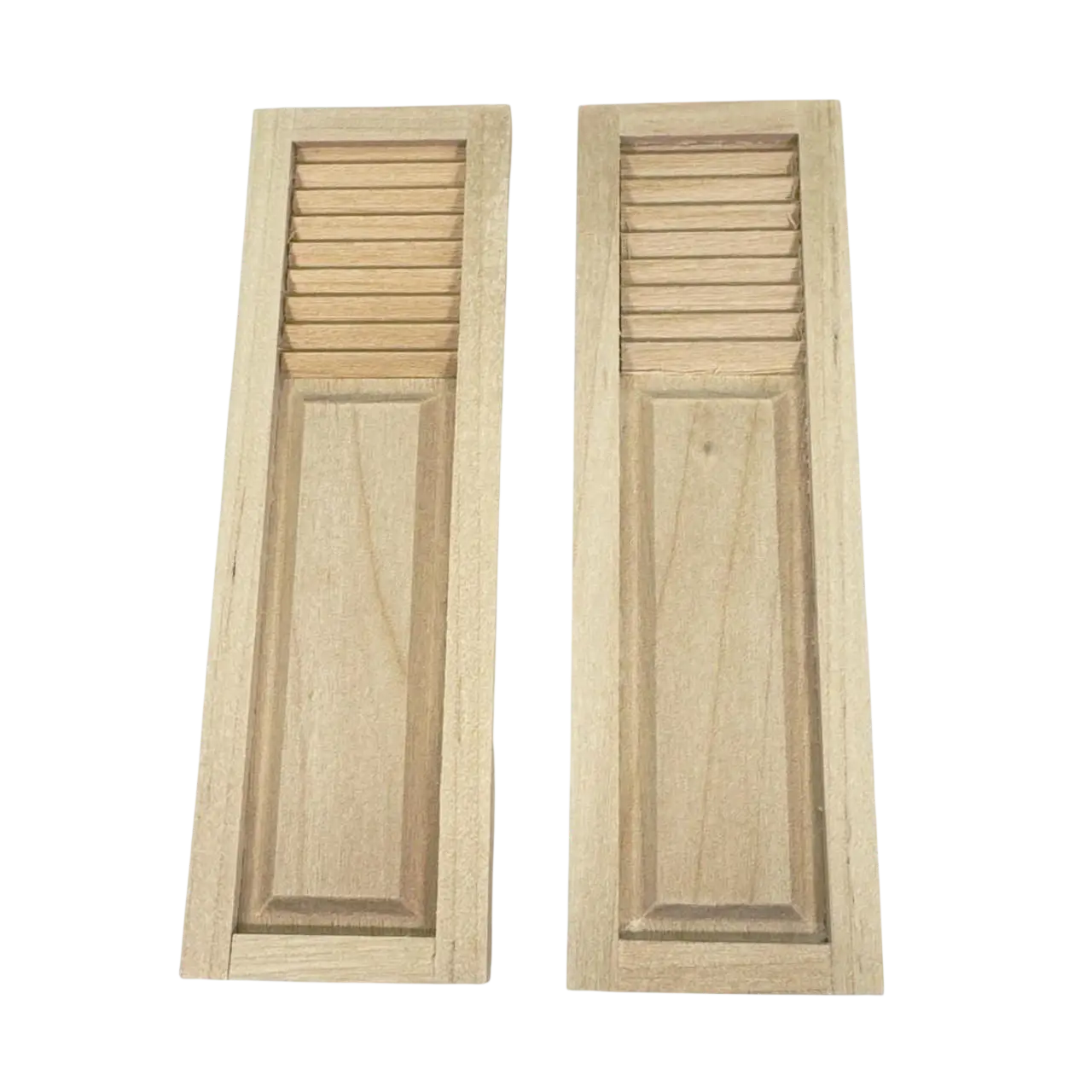 Volet alsacien à claire-voie miniature échelle 1/12e en bois à peindre