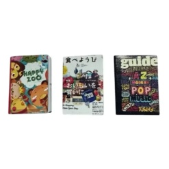 lot de 3 livres miniature ouvrables 1/12e