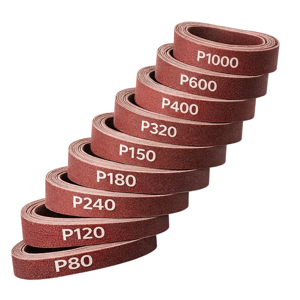 Bandes de ponçage de différents grains pour travaux de précision