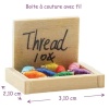 dimensions boîte à couture miniature avec fil 1/12e
