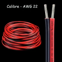 câble électrique AWG 22 rouge et noir pour maison de poupée avec conducteurs apparents
