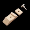 Cale à poncer en bois démontée avec vis de serrage pour bandes de ponçage en miniature 1/12