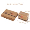carton miniature FedEx dimensions 1/12 lot de 2 pour maison de poupée