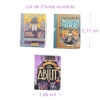 dimensions lot de 3 livres ouvrables miniature 1/12e série 4