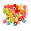 mini boutons de mercerie miniature colorés pour maison de poupée 1/12e fond blanc