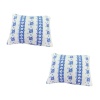 lot de deux coussins miniature bleus pour décoration maison de poupée