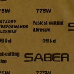 Papier abrasif grain P150 verso feuille abrasive pour ponçage bois modélisme