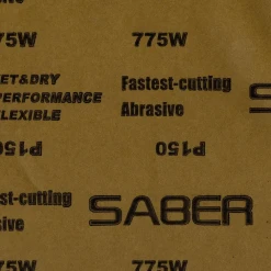 Papier abrasif grain P150 verso feuille abrasive pour ponçage bois modélisme