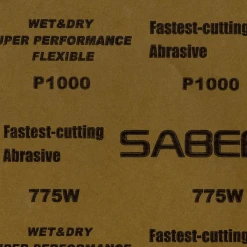 papier abrasif grain P1000 verso feuille abrasive wet and dry modélisme