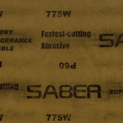 dos papier abrasif grain P60 modélisme maison de poupée