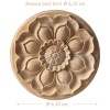 Rosace bois brut diamètre 6,10 cm avec indication dimensions miniature