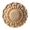 Rosace de plafond en bois brut diamètre 6 cm pour maison de poupée 1/12