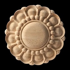 Alternative view of Rosace en bois naturel - Ø 6 cm