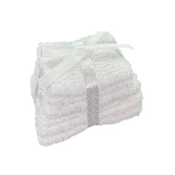 lot de serviettes de toilette miniature blanc 1/12e
