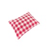 coussin miniature rouge blanc 1/12e vue en angle
