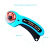 cutter rotatif lame 45 mm avec poignée ergonomique pour découpe de précision