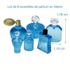 dimensions flacons parfum miniature 1/12e bleu résine