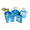 flacons parfum miniature 1/12e bleu en résine lot de 6
