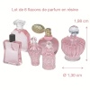 dimensions flacons parfum miniature 1/12e rose résine