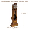 dimensions horloge comtoise miniature 1/12e hauteur 17,35 cm largeur 5,73 cm profondeur 2,85 cm