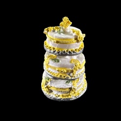 pièce montée miniature trois étages décor gâteau mariage 1/12e