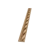 Profil de moulure décorative en bois naturel pour aménagement miniature 1/12e fond blanc
