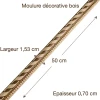 Moulure décorative bois miniature dimensions 50 cm longueur 1,53 cm largeur 0,70 cm épaisseur