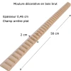 Baguette moulure décorative en bois brut 50 cm – Image 2
