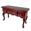 Bureau miniature acajou à 3 tiroirs ouvrants au 1/12e