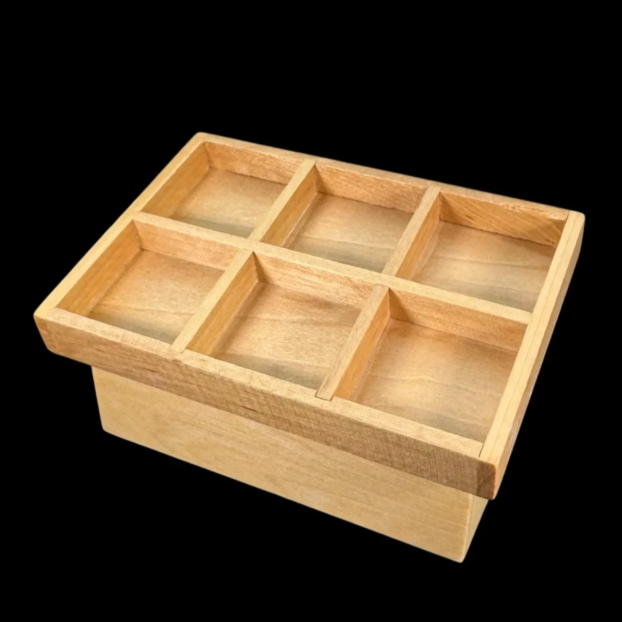 Stand étal de marché miniature en bois naturel verni 1/12e