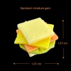 Sandwich miniature garni avec dimensions 1/12e