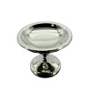 Coupe à fruits compotier miniature chromé sur fond blanc 1/12e