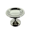 Coupe à fruits compotier miniature chromé sur fond blanc 1/12e