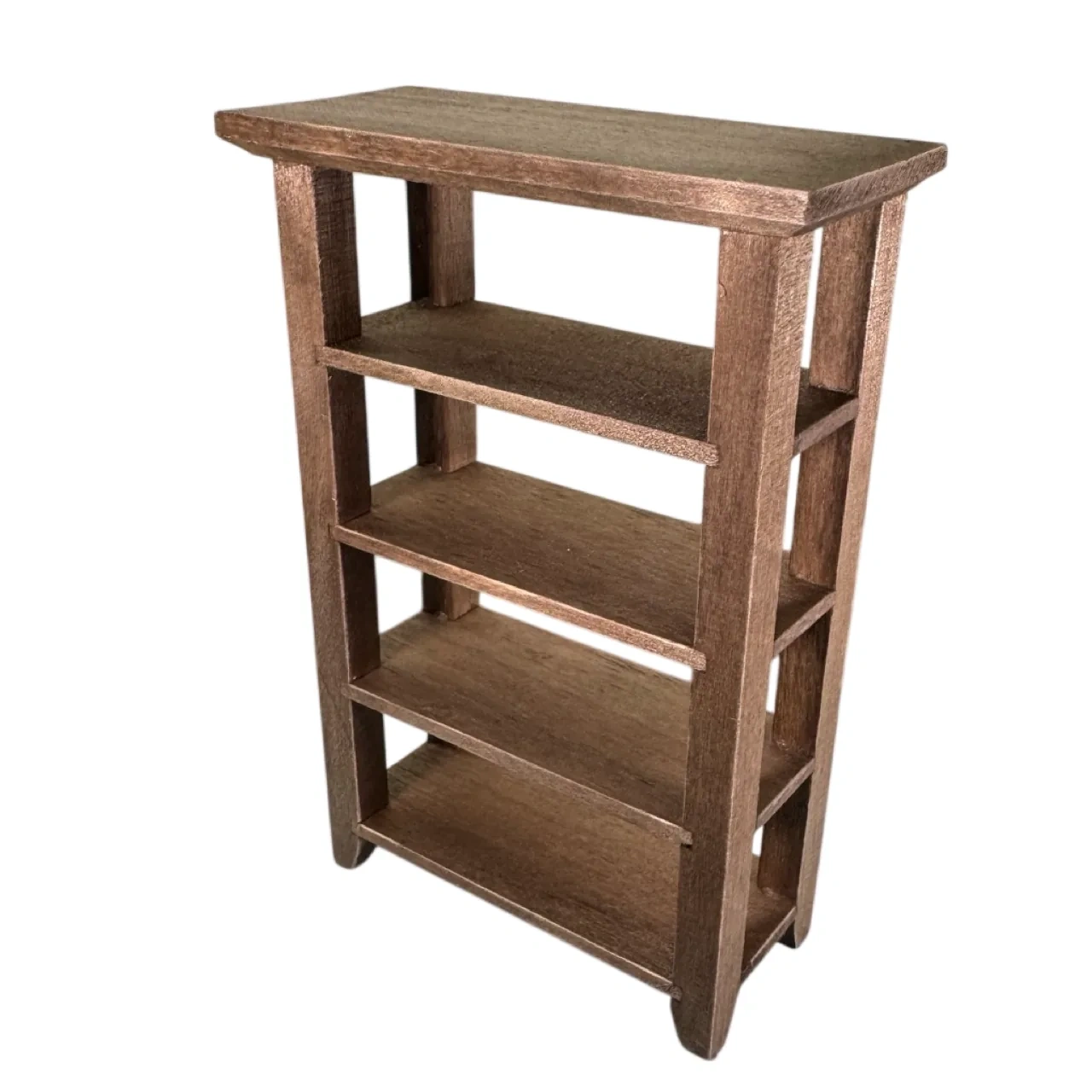 Étagère miniature en bois teinté vieilli – Image 3