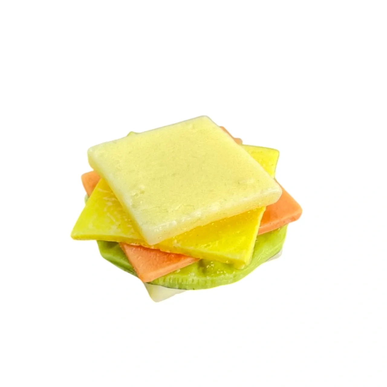 Sandwich miniature garni sur fond blanc 1/12e