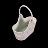 Panier de jardin miniature en métal beige – Image 3