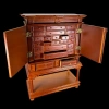 Cabinet miniature en bois à 24 tiroirs ouvrants 1/12e