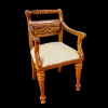 Fauteuil miniature en bois style Empire 1/12e