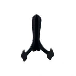 Support pour assiette miniature en métal noir