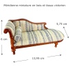 Dimensions méridienne miniature victorienne 1/12e