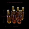 Dimensions des bouteilles miniatures ambre en résine