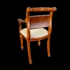 Dos du fauteuil miniature en bois style Empire 1/12e
