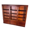 Grande bibliothèque miniature en bois teinte châtaignier – Image 3