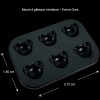 Dimensions du moule à gâteaux miniature avec 6 empreintes en forme de tête d'ours